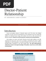 Doctor-Patient Relationship: By: Mergerizka Amiko Kapindo