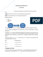 BUSINESS MATHEMATICS. Notes