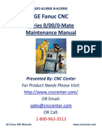 GE Fanuc CNC: Series 0/00/0-Mate Maintenance Manual