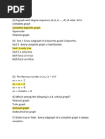 Graph Theory Model Exam