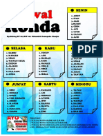 Jadwal Ronda