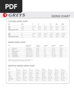 Clothing Wader and Bootfoot Wader Sizing Chart387818320210518