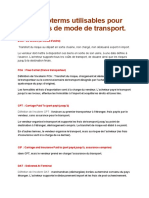 Les 7 Incoterms Utilisables Pour Tous Types de Mode de Transport