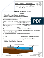 Name ... : Grade 3: Chapter 5 Revision Sheet Lesson 1