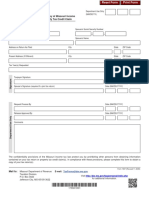 Request For Photocopy of Missouri Income Tax Return or Property Tax Credit Claim