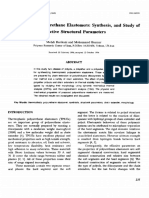 Thermoplastic Polyurethane Elastomers: Synthesis, and Study of Effective Structural Parameters