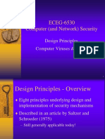 ECEG-6530 Computer (And Network) Security: Design Principles, Computer Viruses & Worms