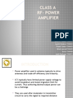 Class A Rf-Power Amplifier