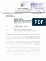 Memorandum DM CI 2020 00085