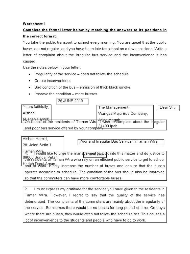 Complaint About Irregular Bus Service | PDF | Bus Transport | Bus