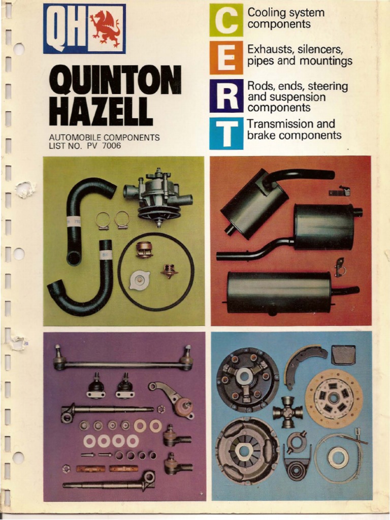 QH Components PV7006 PDF | Mechanical Engineering | Manufactured Goods