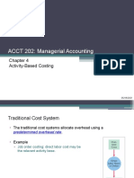 ACCT 202: Managerial Accounting: Activity-Based Costing