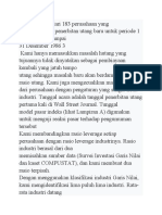 Sampel terdiri dari 183 perusahaan yang mengumumkan penerbitan utang baru untuk periode 1 Januari 1982