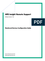 HPE - A00067905en - Us - HPE Insight Remote Support 7.10 Monitored Devices Configuration Guide