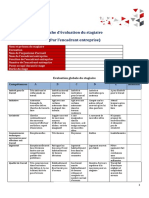 Fiche D'évaluation Du Stage Encadrant Entreprise