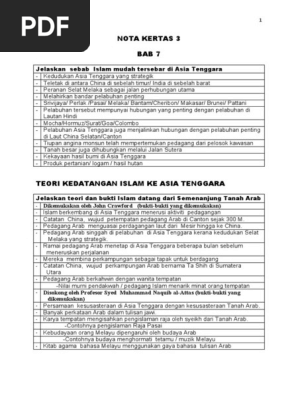Teori Kedatangan Islam Ke Asia Tenggara Pdf