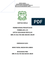 Kertas Kerja Permohonan LCD