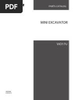 Mini Excavator: Parts Catalog