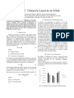 Dilatación lineal de sólidos