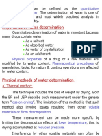 Quantitative Determination of Water
