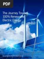 The Journey Toward 100% Renewable Electric Energy