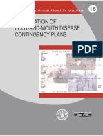 Preparation of Foot-And-Mouth Disease Contingency Plans: FAO Animal Health Manual
