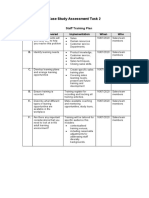 Case Study Assessment Task 2: Staff Training Plan