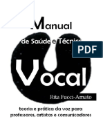 Manual de Saude e Tecnica Vocal Teoria e