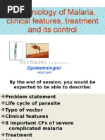 Download Epidemiology of Malaria clinical features treatment and its control-ppt by J Nuchin SN50833597 doc pdf