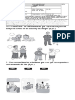 Prueba Ciencias Historia Primero Basico