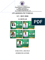 Awardees-Pictorial S.Y. 2019-2020 11-ROXAS: Department of Education