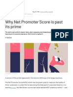 Why Net Promoter Score Is Past Its Prime - Análisis para Sesión 3