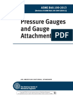 Pressure Gauges and Gauge Attachments: ASME B40.100-2013