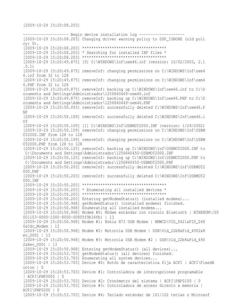 Motorola Driver Log | PDF | Usb | Digital Electronics