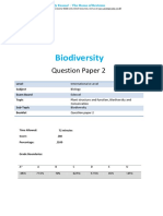 Biodiversity: Question Paper 2