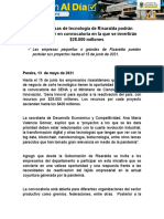 14.05.2021 Empresas de Tecnología de Risaralda Podrán Participar en Convocatoria