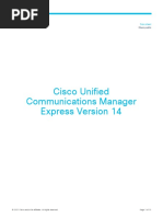 Cisco Unified Communications Manager Express Version 14