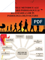 1. Principiile metodice ale cercetării psihologice și realizarea lor în psihologia dezvoltării