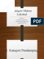 Kategori Makna Leksikal (Imiron) Kel 9