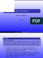 L Ogica Proposicional.: M. C. M. Angel Can