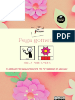 Material TEACCH Pega Gomets en Primavera