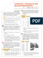 Taller Valor Esperado y Varianza de Una Variable Aleatoria Discreta