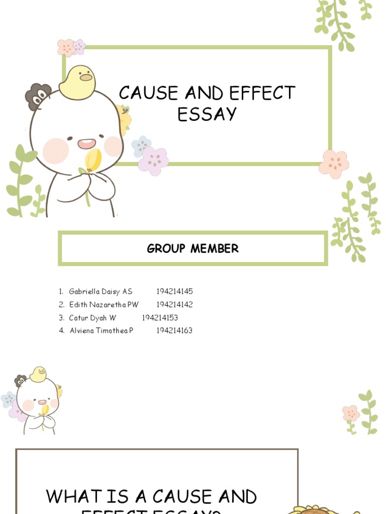 Understanding Cause and Effect Essays | PDF | Causality | Reason