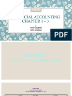 Financial Accounting Chapter 1 - 3: By: Stefanie (125180444) Angela (125180447) Yuvina (125180464)