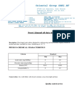 Fiche Technique H.amande Douce Raffinée OG