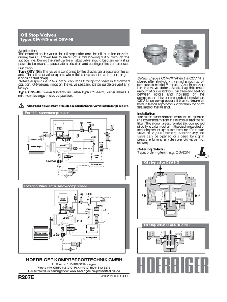 Oil Stop Valves: OSV-NG & OSV-NI | PDF | Valve | Gas Technologies