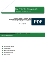 Implementing IT Service Management:: A Systematic Literature Review