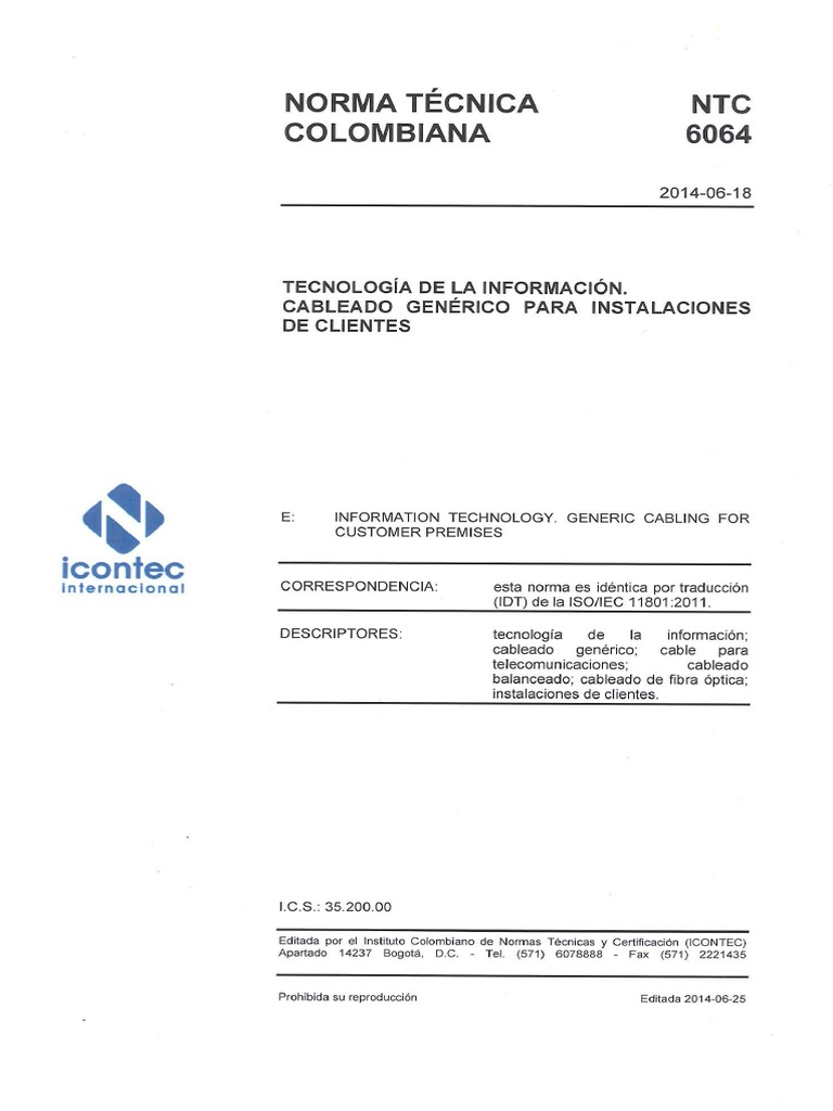 NTC 6064 - Icontec | PDF
