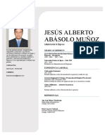 CURRÍCULUM Jesús Alberto Abásolo Muñoz - Administración de Empresas