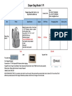 Diaper Bag Model 1 PI: 3000pcs $7.82/pc A Tag Card
